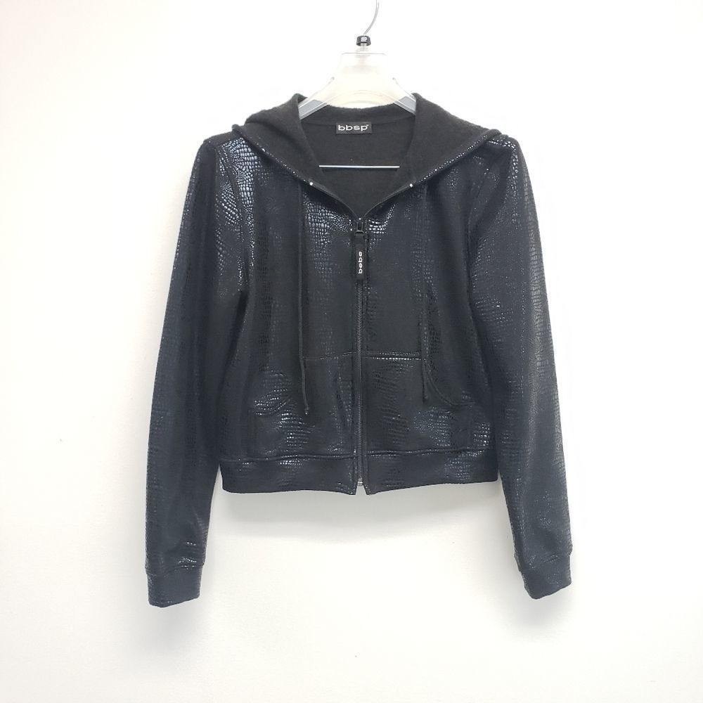 Bebe Sport Y2K 90s Lizard Jogger Zip Up Hoodie